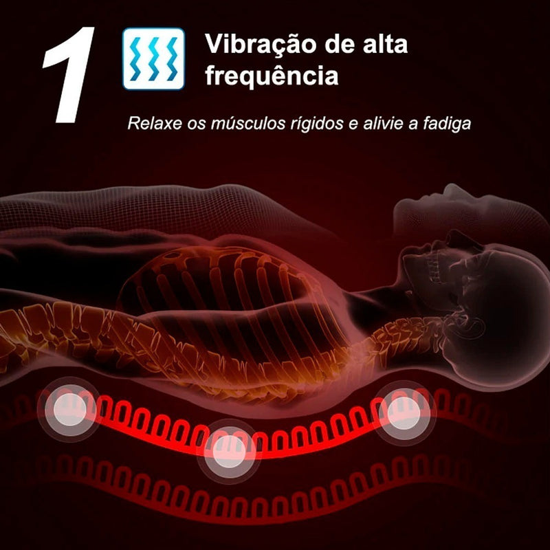 Assento Massageador Elétrico Costas Carro Cama Sofá Cadeira - Alfashop