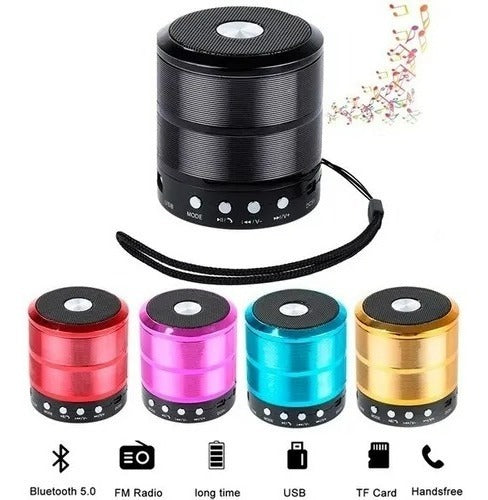 Alto-falante Mini Speaker Ws-887 Com Bluetooth Preto - Alfashop