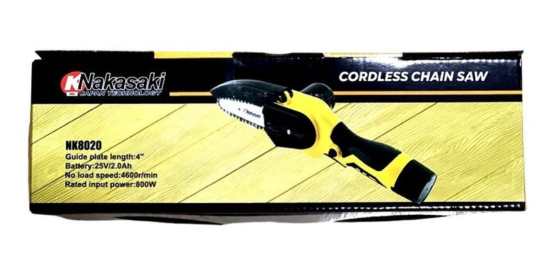 Motosserra A Bateria Profissional 25v + 2 Baterias - Alfashop