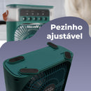 Mini Climatizador De Ar Com Reservatório Para Água E Gelo Cor Verde 110V/220V - Alfashop