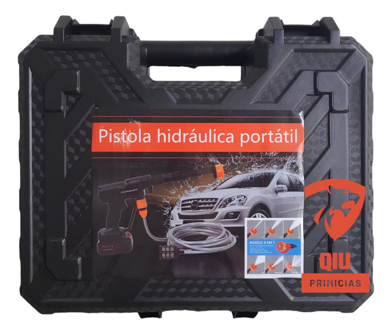 Lavadora Alta Pressão Lava Jato Portátil Recarregável S/fio Cor Preto Frequência 50-60hz Bivolt - Alfashop