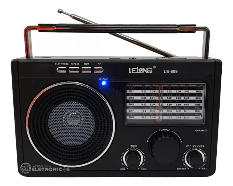 Rádio Am/fm P/ Zona Rural 11 Faixas + Pen Drive + Bluetooth - Alfashop