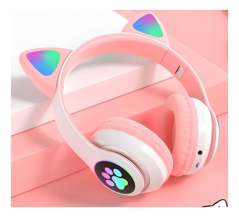 Fone De Ouvido Over-ear Gamer Sem Fio Luuk Young Lt30 Rosa C - Alfashop