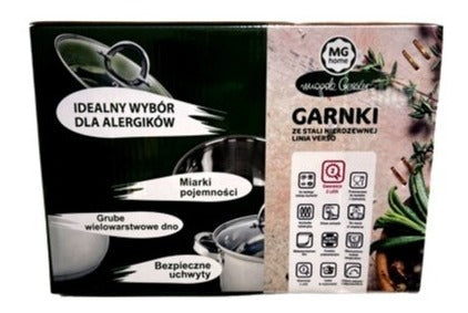 Jogo De Panelas Carnki Polonês De Aço Inoxidável - Alfashop