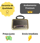Radio Retrô Vintage Pilha E Tomada Bluetooth Am Fm Usb Mp3 - Alfashop