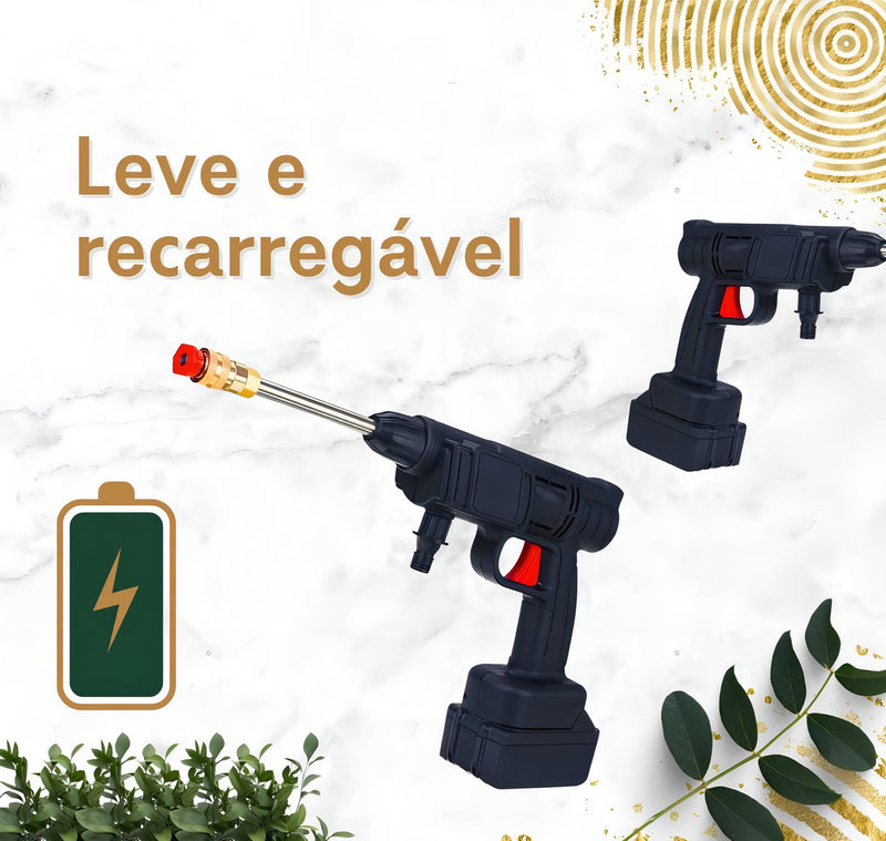 Lavadora Alta Pressão Lava Jato Portátil Recarregável S/fio Cor Preto Frequência 50-60hz Bivolt - Alfashop