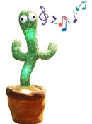 Cacto Pelúcia Dançarino Dançante Toca Musica Repete Sua Voz e Fala - Alfashop