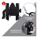 Suporte Pra Celular Pra Moto De Ferro C Carregador Retroviso - Alfashop