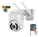 Câmera Externa Wi-Fi Smart Camera ABQ-A8 Ip Prova D'água Infravermelho HD Cor Branco Sem cartão - Alfashop