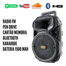 Altomex AM-832 Caixa De Som Amplificada Bluetooth C/ Microfone Usb Fm Aux - Alfashop