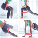 Kit 5 Faixas Elásticas Miniband 5 Níveis Para Treino Em Casa - Alfashop