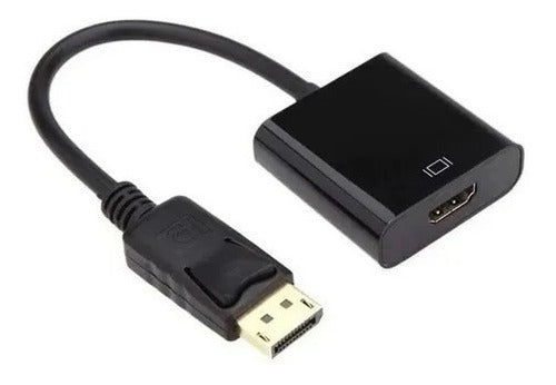 Cabo Adaptador Displayport X Hdmi 23cm Femea - Alfashop