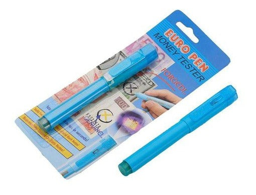 Kit Com 10 Canetas P/ Identificar Notas Dinheiro Falsas - Alfashop