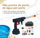 Lavadora Alta Pressão Lava Jato Portátil Recarregável S/fio Cor Preto Frequência 50-60hz Bivolt - Alfashop