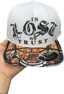 Boné Lost Monalisa Branco California Aba Reta Fitão - Alfashop