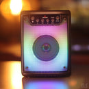 2 Caixa De Som Portatil Bluetooth 5.0 Caixinha Amplificada Led Liga/desliga 5 Modos Rgb Display Em Led Botão Bass Função Tws Rádio Fm Entrada Pendrive Cartão Micro Sd Microfone Pc Celular Notebook - Alfashop