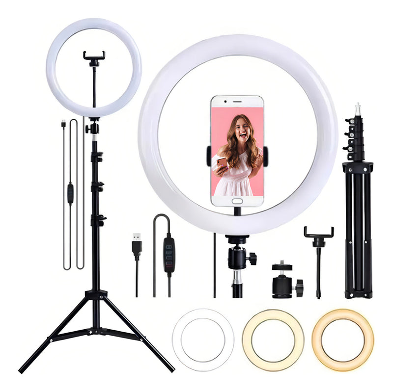 Ring Light 2 Metros + Tripé Professional 10 Polegadas - Alfashop