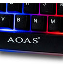 Kit Teclado E Mouse Gamer Multimídia Colorido Led Português - Alfashop