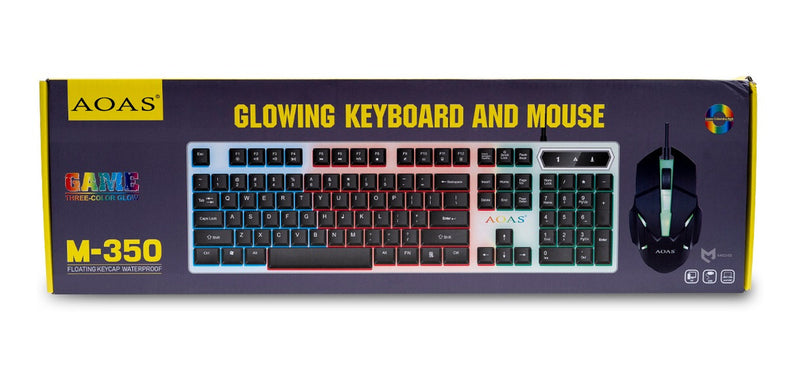 Kit De Teclado E Mouse Gamer Rgb Para Pc E Notebook - Alfashop