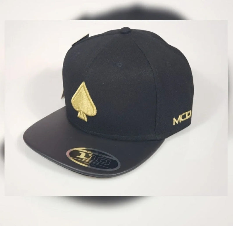 Boné Mcd Golden Core Aba Reta Fitão Preto Ajustável - Alfashop