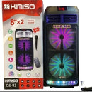 Caixa De Som Portatil Bluetooth Led C/ Microfone Qs-83 - Alfashop