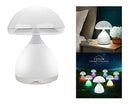 Abajur Luminária Lampada Cogumelo Recarregavel 7 Cores  Led - Alfashop