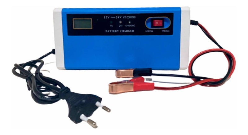 Carregador De Bateria Caminhao 24 Volts 24v / Carro 12v 10ah - Alfashop