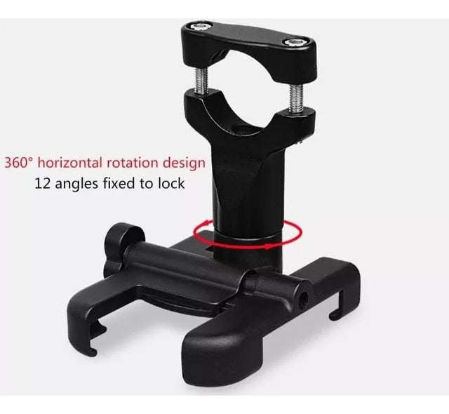 Suporte Pra Celular Pra Moto De Ferro Com Carregador E Trava - Alfashop