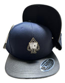 Boné Mcd Cartas Aba Reta Fitão Modelo Premium Azul + Brinde - Alfashop