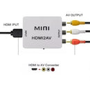Adaptador Conversor Hdmi Para Vídeo 3rca 2av Tv Tubo Antiga - Alfashop