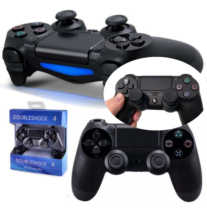 Controle FCA Compatível Com Ps4 Joystick Manete Ps4 Pc Cor Preto - Alfashop