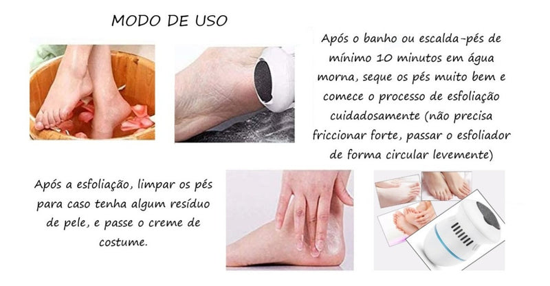 Lixa Elétrica Manicure E Removedor Calo Elétrico Kit Premium - Alfashop