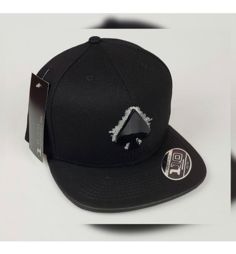 Boné Mcd Espadilha Aba Reta Fitão Preto Ajustável + Brinde - Alfashop