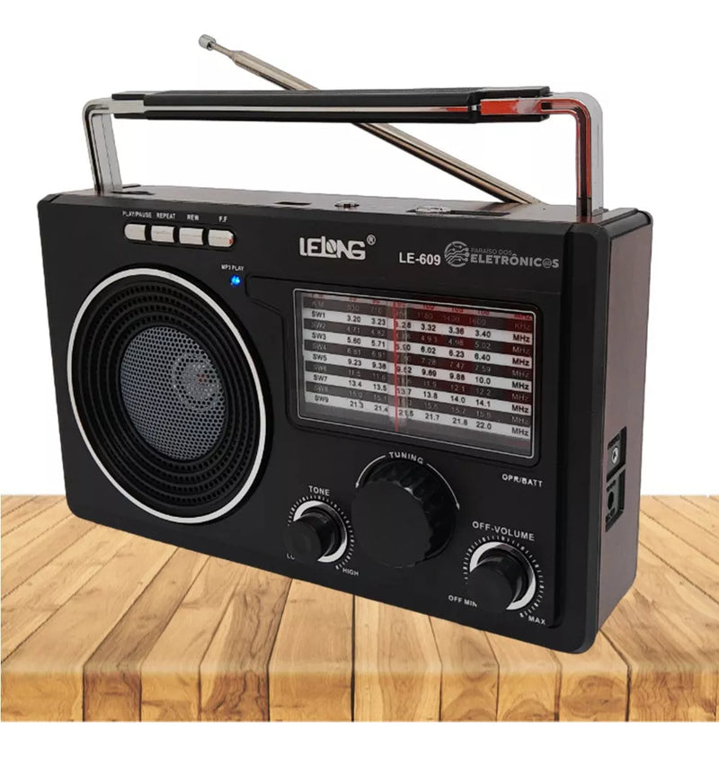 Rádio Am/fm P/ Zona Rural 11 Faixas + Pen Drive + Bluetooth - Alfashop
