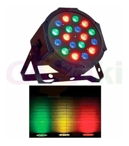 Kit 4 Canhão Refletor 18 Led Dmx Display Digital - Alfashop