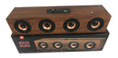 Caixa De Som Bluetooth Madeira Retro 4 Alto Falantes 20 W - Alfashop