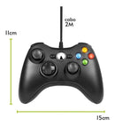 Kit 2 Controle Xbox 360 Pc Notebook Celular Com Fio Joystick - Alfashop