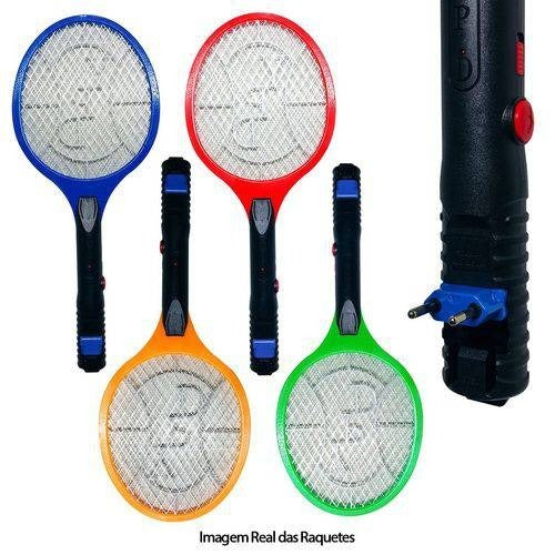 3 Raquetes Elétrica Mata Mosquito Da Dengue Recarregável - Alfashop