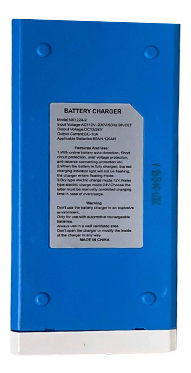Carregador De Bateria Caminhao 24 Volts 24v / Carro 12v 10ah - Alfashop