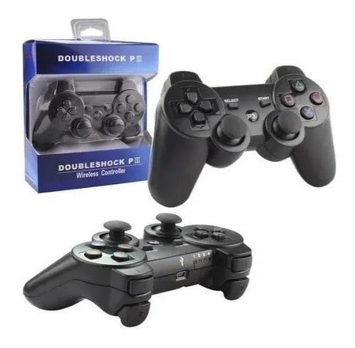 Controle Compatível Com Ps3 Manete Sem Fio - Imediato Cor Preto - Alfashop