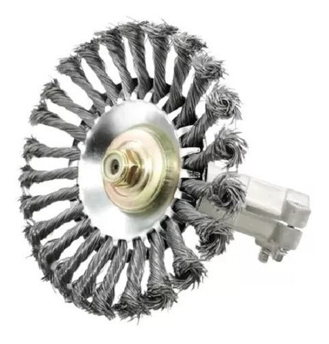 Escova De Aço Para Roçadeira Profissional Universal !! - Alfashop