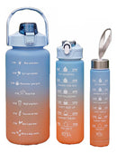 Kit 3 Garrafas Água Lançamento Galão Squeeze 2l 900ml 500 - Alfashop