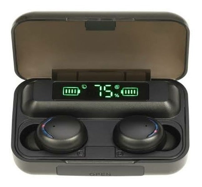 Fone de ouvido  sem fio TWS F9-5 BTH-F9-5 preto - Alfashop
