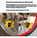Trava Cadeado De Freio Disco Com Alarme Sonoro Para Moto - Alfashop