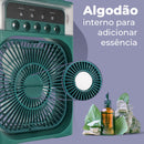 Mini Climatizador De Ar Com Reservatório Para Água E Gelo Cor Verde 110V/220V - Alfashop