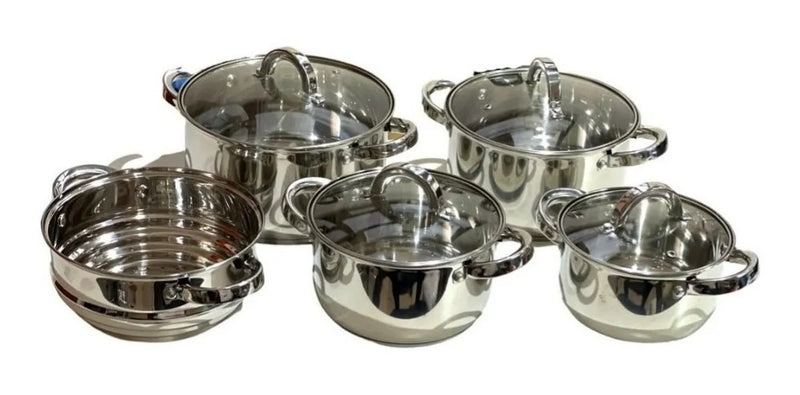 Jogo De Panelas Polonês Garnki De Aço Inoxidável - Alfashop