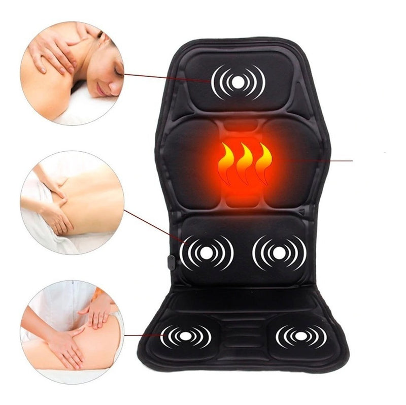 Assento Massageador Elétrico Costas Carro Cama Sofá Cadeira - Alfashop