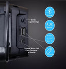 Caixa De Som com Bluetooth Kapbom Retro KA-8001 Cor Preto - Alfashop