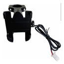 Suporte Celular Moto Em Alumínio C/ Tomada Usb Waze/gps/apps - Alfashop