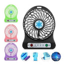 Mini Ventilador Portátil De Mesa Pessoal Usb Recarregável - Alfashop